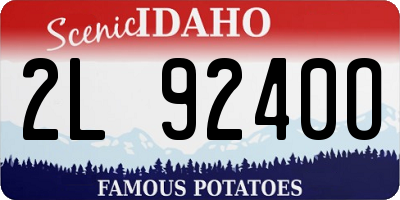 ID license plate 2L9240O