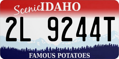 ID license plate 2L9244T