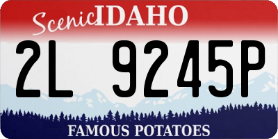 ID license plate 2L9245P