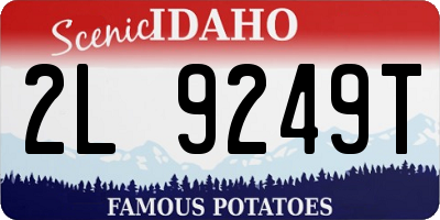 ID license plate 2L9249T
