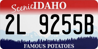 ID license plate 2L9255B