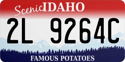 ID license plate 2L9264C