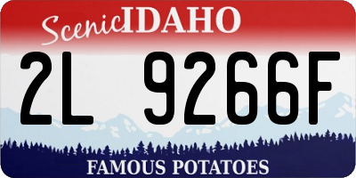 ID license plate 2L9266F