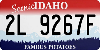 ID license plate 2L9267F