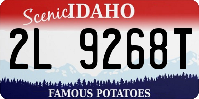 ID license plate 2L9268T