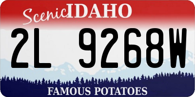 ID license plate 2L9268W