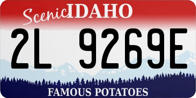 ID license plate 2L9269E