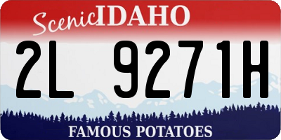 ID license plate 2L9271H