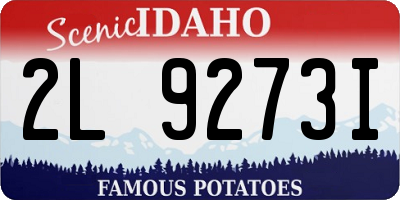 ID license plate 2L9273I