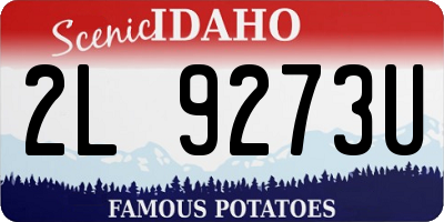 ID license plate 2L9273U