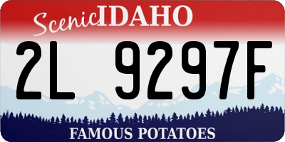 ID license plate 2L9297F