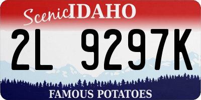 ID license plate 2L9297K