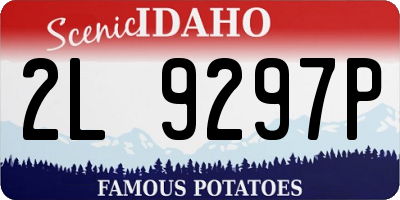 ID license plate 2L9297P
