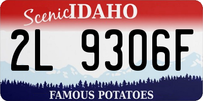 ID license plate 2L9306F