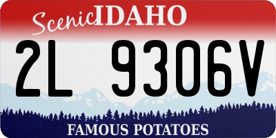 ID license plate 2L9306V