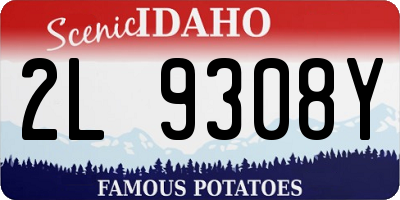 ID license plate 2L9308Y