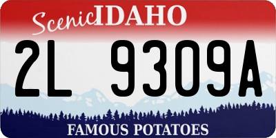 ID license plate 2L9309A