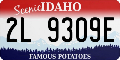 ID license plate 2L9309E