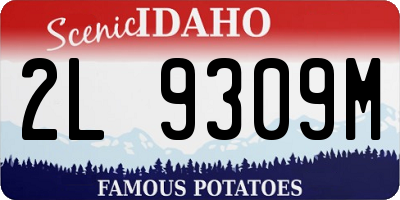 ID license plate 2L9309M