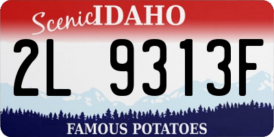 ID license plate 2L9313F