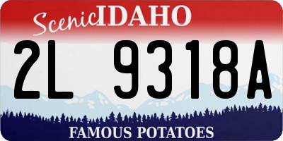 ID license plate 2L9318A