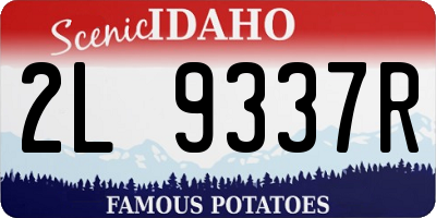 ID license plate 2L9337R