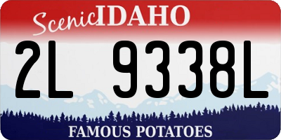 ID license plate 2L9338L
