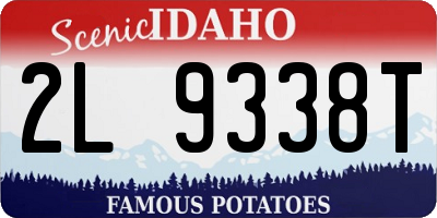 ID license plate 2L9338T