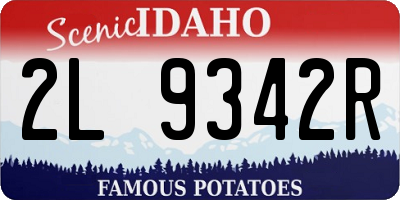 ID license plate 2L9342R