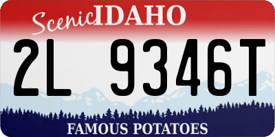 ID license plate 2L9346T