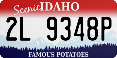 ID license plate 2L9348P
