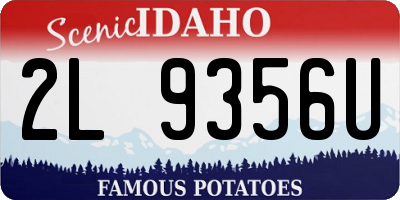 ID license plate 2L9356U