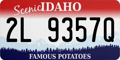 ID license plate 2L9357Q