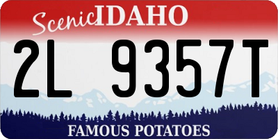 ID license plate 2L9357T