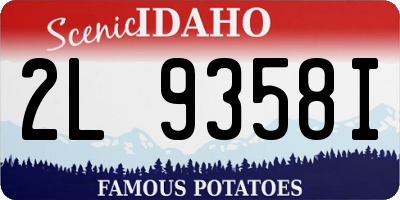 ID license plate 2L9358I