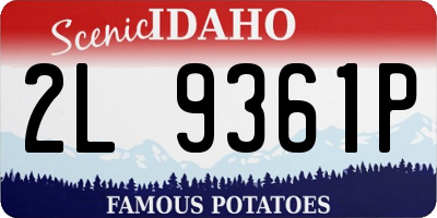 ID license plate 2L9361P