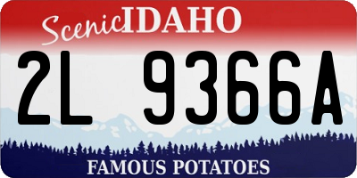 ID license plate 2L9366A