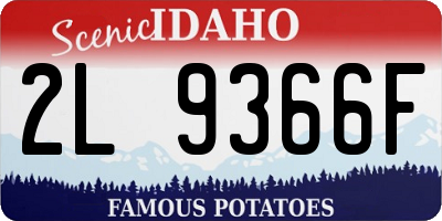 ID license plate 2L9366F