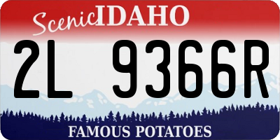 ID license plate 2L9366R
