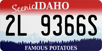 ID license plate 2L9366S