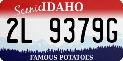 ID license plate 2L9379G