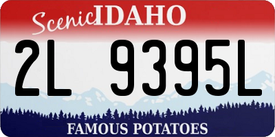 ID license plate 2L9395L