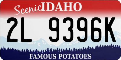 ID license plate 2L9396K