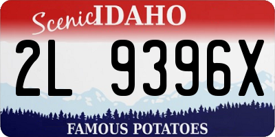 ID license plate 2L9396X