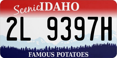 ID license plate 2L9397H