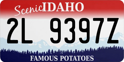 ID license plate 2L9397Z