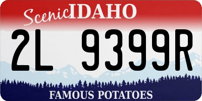 ID license plate 2L9399R