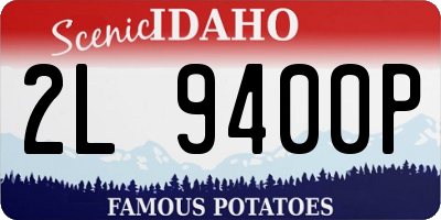 ID license plate 2L9400P