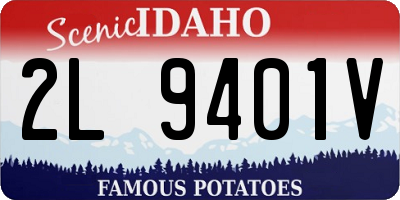 ID license plate 2L9401V