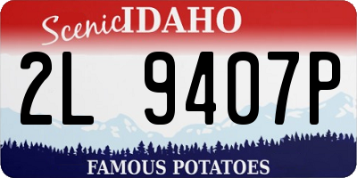 ID license plate 2L9407P